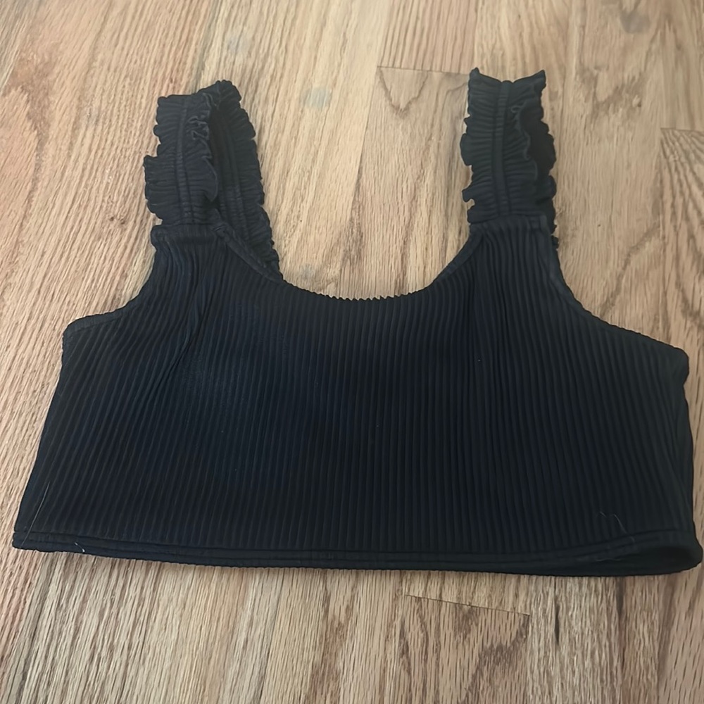 black abercrombie kids bikini top